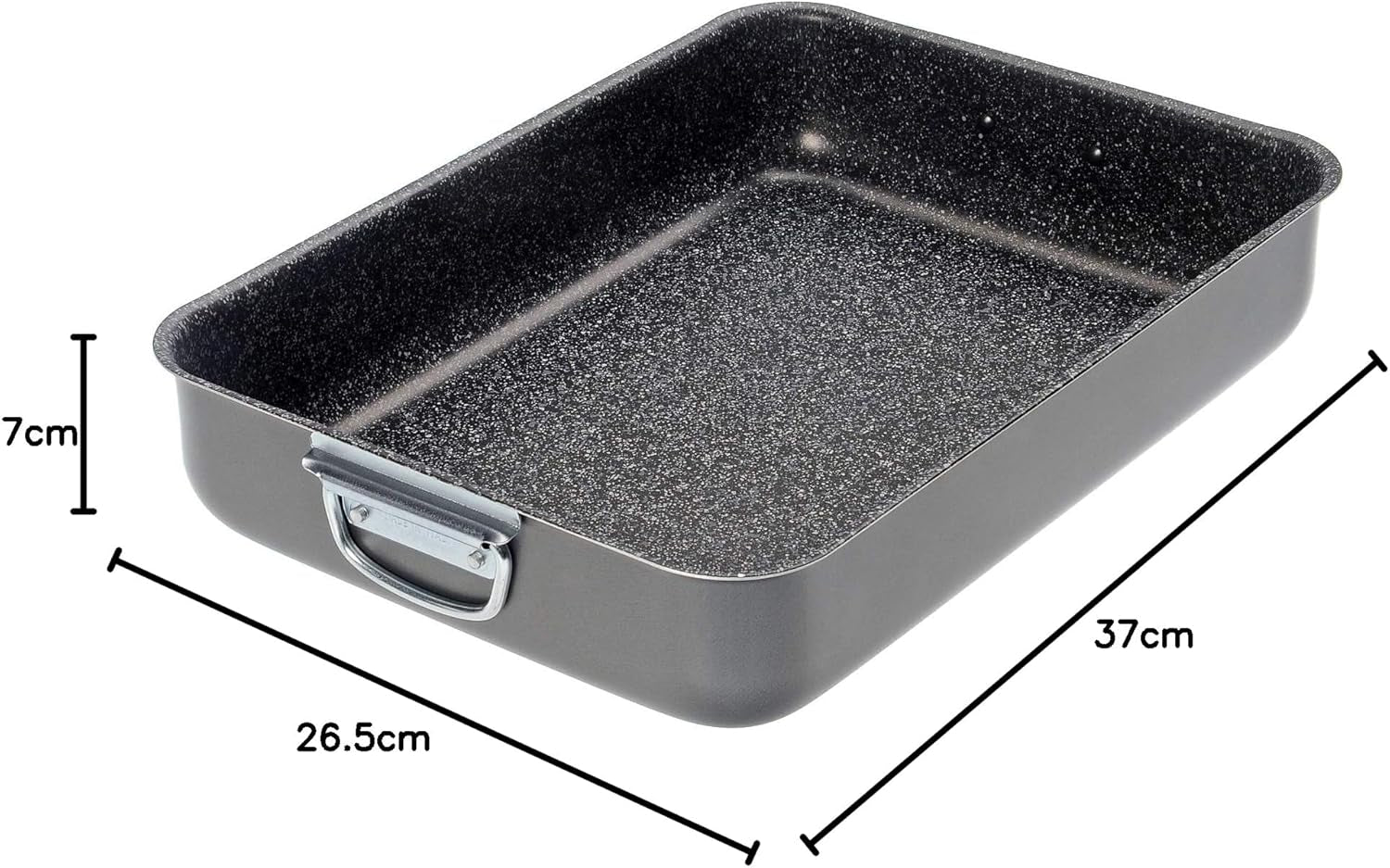 Alluflon Tradiție Italia Lasagna Forma, aluminiu, negru, 35 x 25 cm Matrite si tavi pentru copt Naty Shop