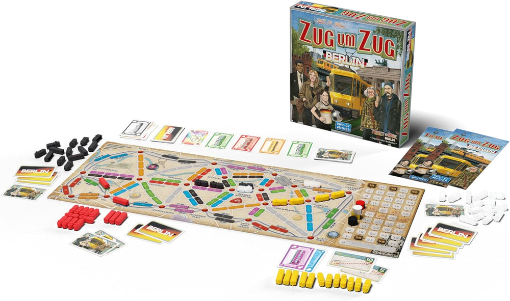 Days of Wonder, Les Aventuriers du Rail : Berlin, jeu familial, jeu de société, 2-4 joueurs, à partir de 8 ans, 10-15 minutes, allemand