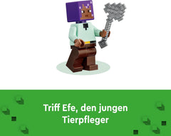 Figurine multi-animaux LEGO Minecraft Animal Sanctuary pour filles et garçons de 7 ans, cadeau pour enfants, ensemble de modèles de briques Biome des plaines 21253 Ensembles de construction Besuche den LEGO-Store