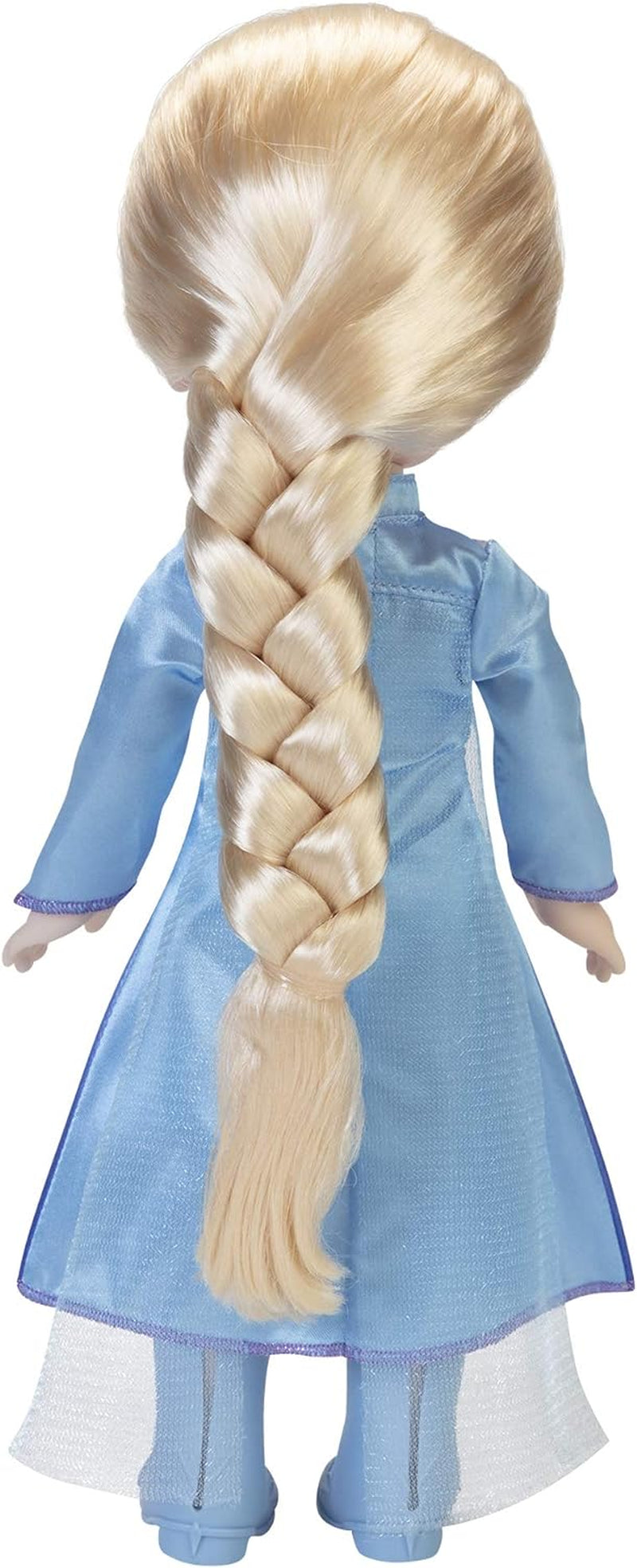 Disney Frozen 2 Elsa Travel Doll, poupée de 35 cm avec une robe inspirée du film culte, des bottes et de longs cheveux tressés pour plus de plaisir de jeu, pour les filles de 3 ans et plus