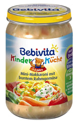 BebiVita, Spaghetti Bolognese, set 6 x 250 grammes Mère et Enfant Naty Shop 6 x 250 grammes Mini macaronis à la purée de légumes