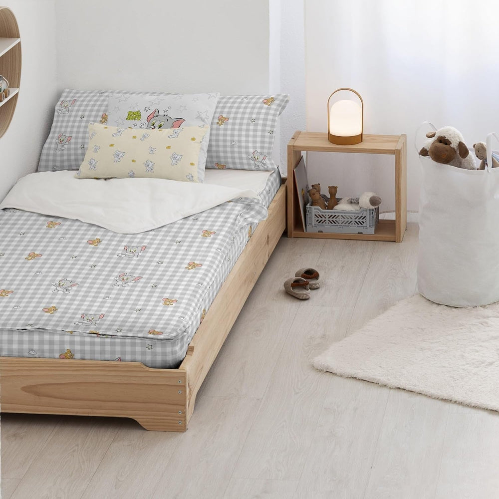 Pas encore Couette 100% coton, modèle Tom Jerry Vichy, pour lit de 90 cm de large (90 X 200 cm) Couettes et couettes Naty Shop Tom Jerry Vichy Complet