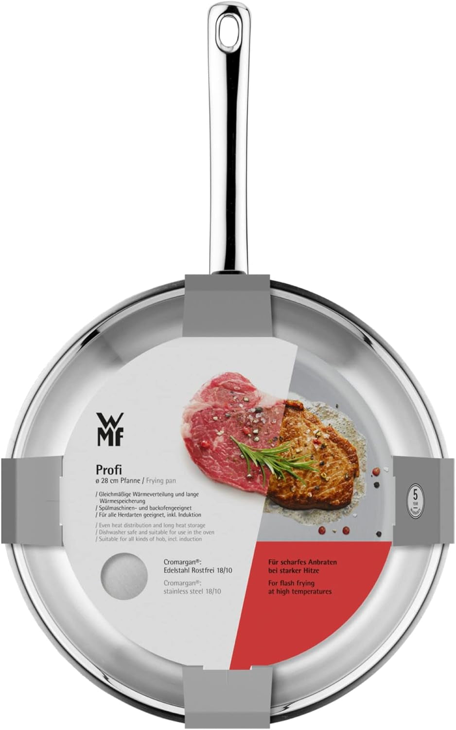 Poêle inox WMF Profi 24 cm induction, poêle inox Cromargan Casseroles et Poêles Naty Shop