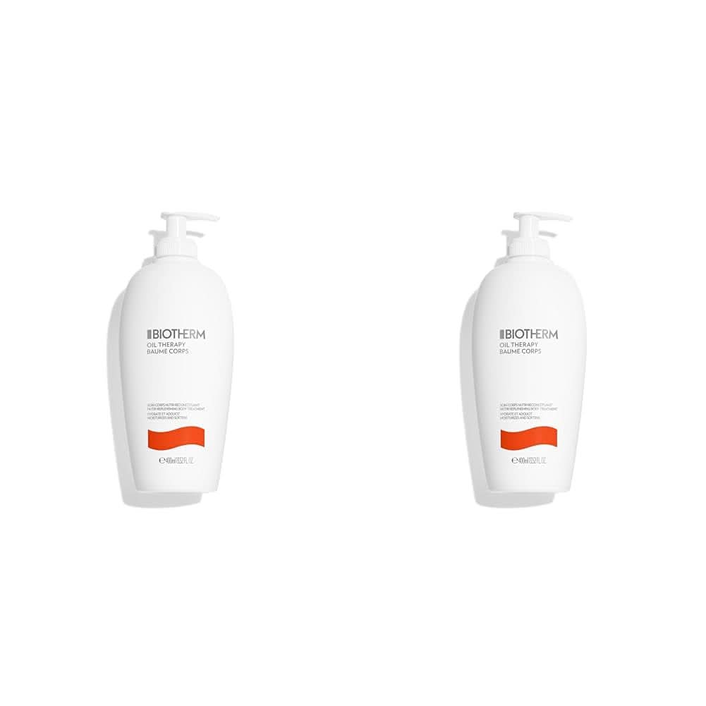 Biotherm Oil Therapy, lotion corporelle spéciale pour peaux rugueuses et sèches, 400 ml Douche et bain Naty Shop Coffret 2 x 400 ml