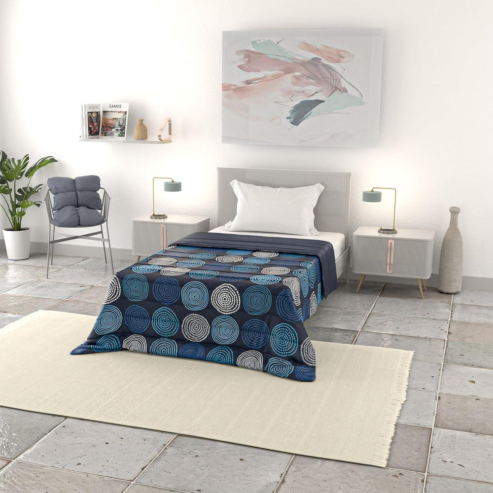 Couverture d'été basique, microfibre, rayures jeans, 200X240Cm Couettes et couettes Naty Shop Ipnotic 200X240Cm