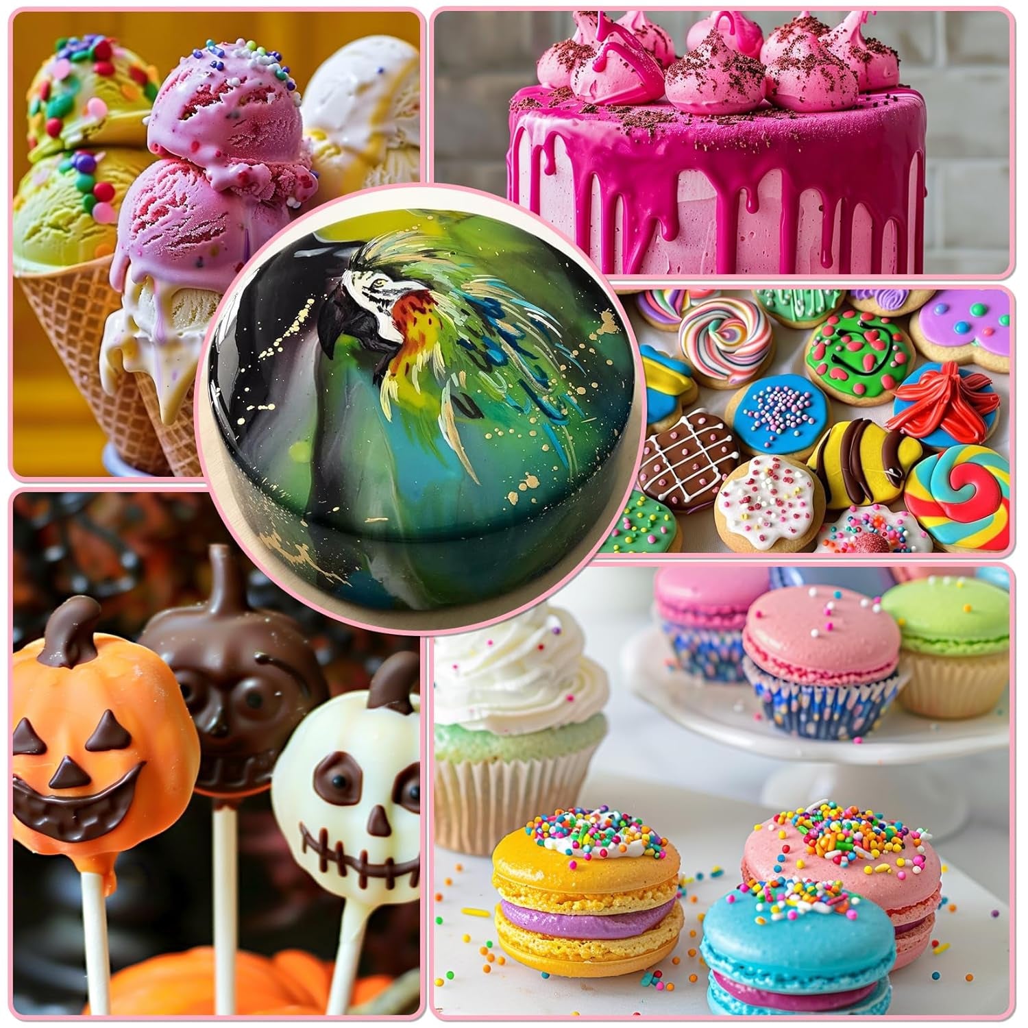 Colorant alimentaire liposoluble – 30 ml de colorant alimentaire concentré à base d'huile pour chocolat, ensemble de colorants alimentaires pour décoration de gâteaux, fondant, crème au beurre, pâtisserie, travaux manuels (bleu marine)