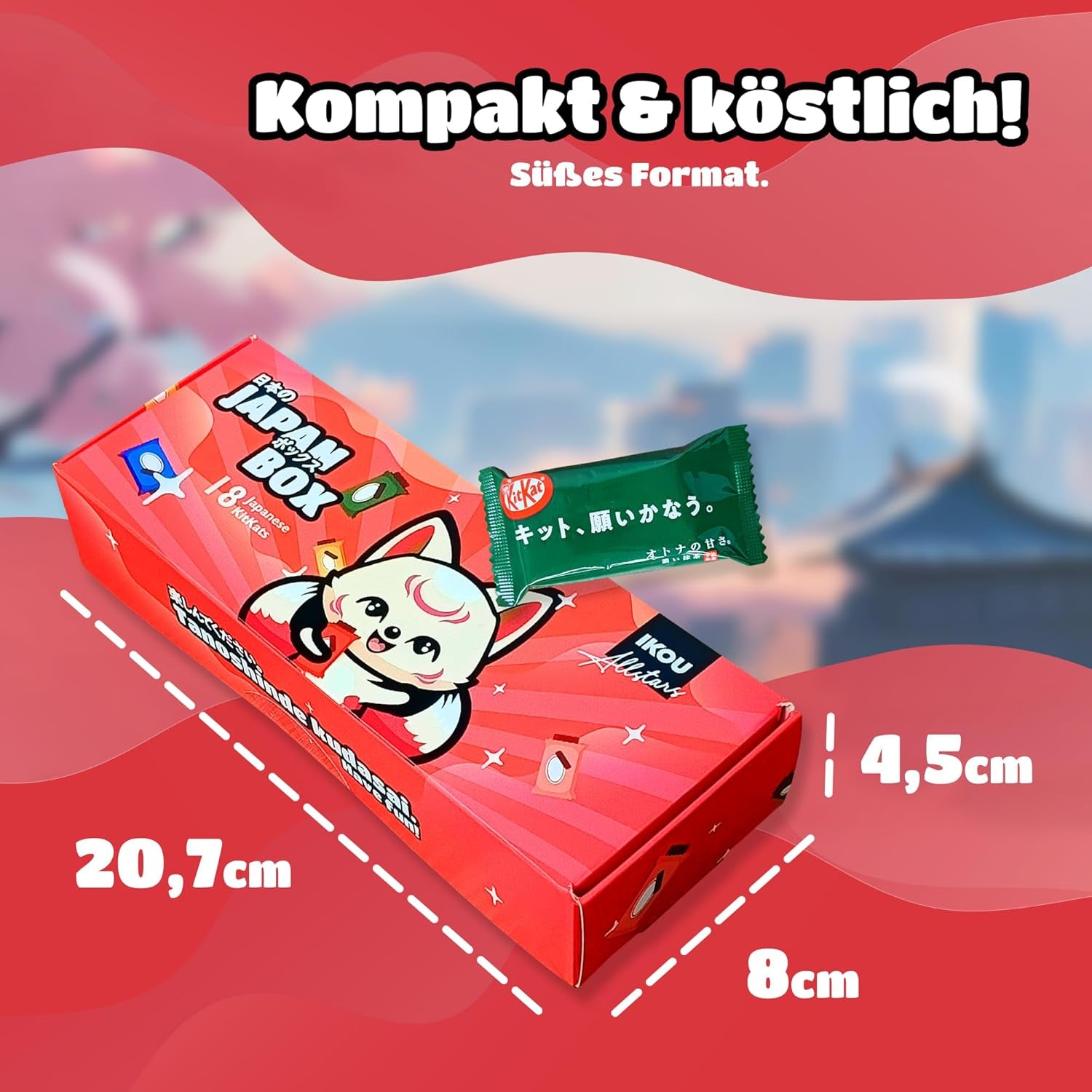 Boîte d'échantillons - 18 Minis KitKat Japon | Boîte d'échantillons de bonbons japonais, idée cadeau de collations japonaises, boîte surprise populaire avec Matcha et d'autres variétés rares.