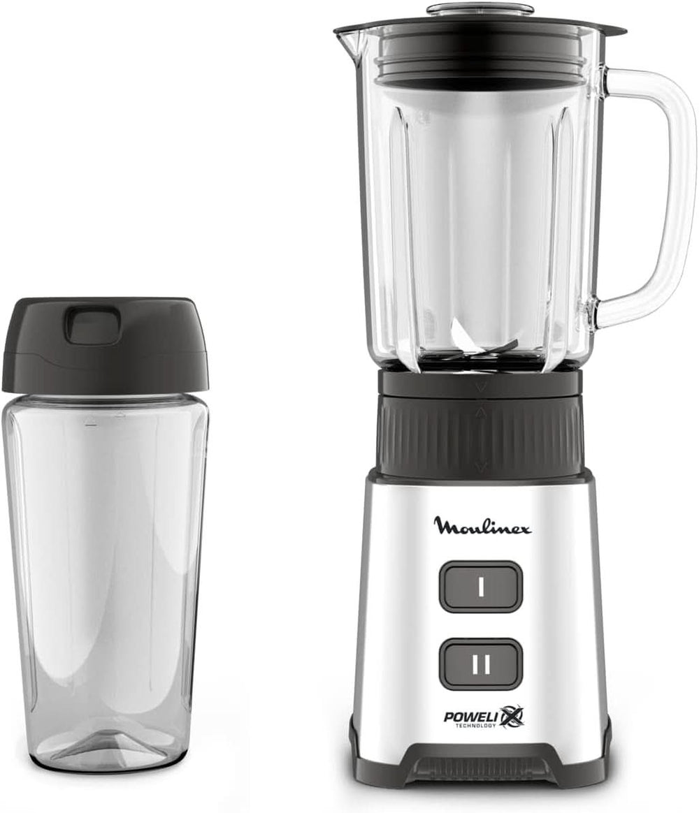 Blender Pulseo LM17GD, 400 W, 4 lames, 700 Ml, récipient Portable 600 Ml cuisine Naty Shop