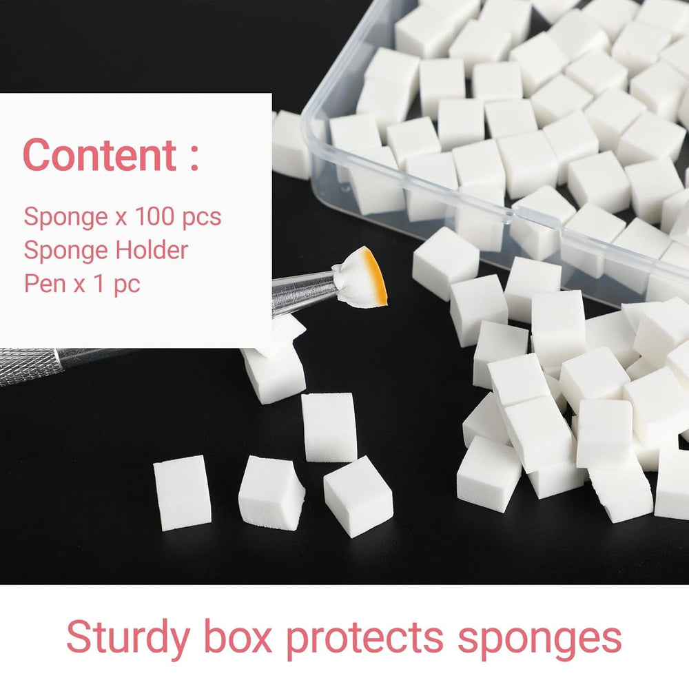 Pinceaux à ongles, outils de conception de ongles, 100 pièces de brosses pour Nail Art avec pinces métalliques, pinces à cheveux et applicateur de pinceau éponge pour les designs d'art d'ongles dégradés