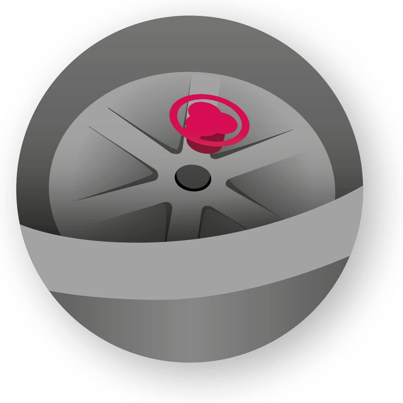 Scheurich Wave Globe High, récipient haut en plastique, granit noir, diamètre 29,8 cm, hauteur 40 cm, volume 6 l.