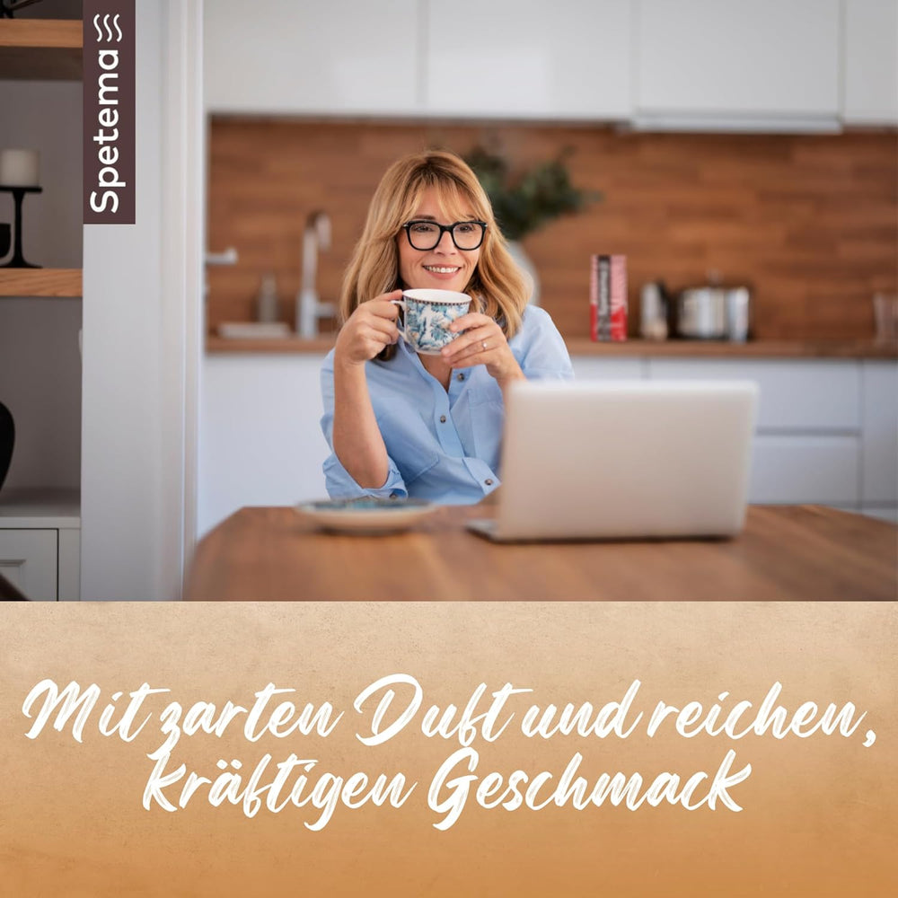 Barre à expresso Spetema Kaffeebohnen Ragazzi - 50 % Arabica et 50 % Robusta, intensité 8/10, Mittlere Röstung, Zartes Aroma & Dichtes Geschmackserlebnis, 1 kg.