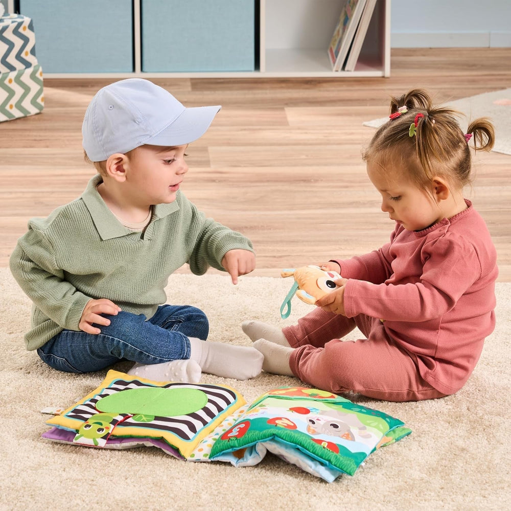 VTech Baby Mon grand livre en peluche - Livre tactile/livre avec musique et sons - Livre en tissu avec éléments mobiles - Jouet pour la motricité et les sens - Pour bébés et enfants de 3 à 24 mois Bebe Naty Shop Jouets