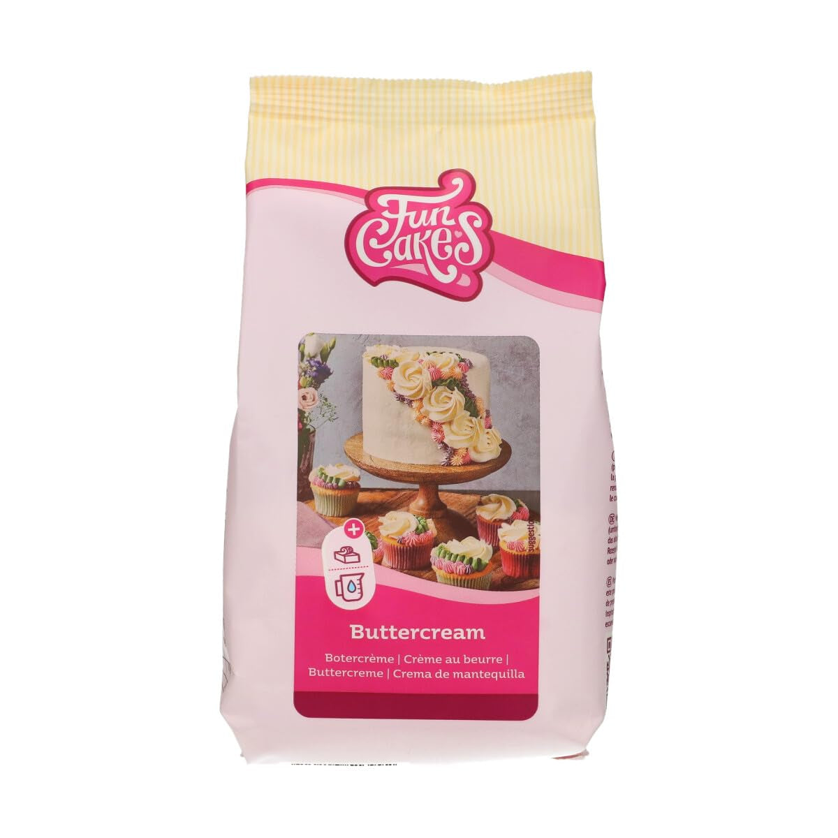 Funcakes Mix Für Buttercreme : Einfach Zu Berübenen, Cremig, Perfekt Zum Dekorieren, Abdecken Und Füllen Von Kuchen, Belag Auf Cupcakes, Halal., 1 Kg Mélange pour la pâtisserie et la cuisson Naty Shop 500 G Buttercreme