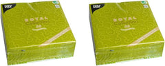 PAPSTAR 50 Serviettes Collection ROYAL pli 1/4 40 cm x 40 cm Vert Olive Casali 84883 Serviettes Décoratives Décorations de table pour mariages, baptêmes et restauration