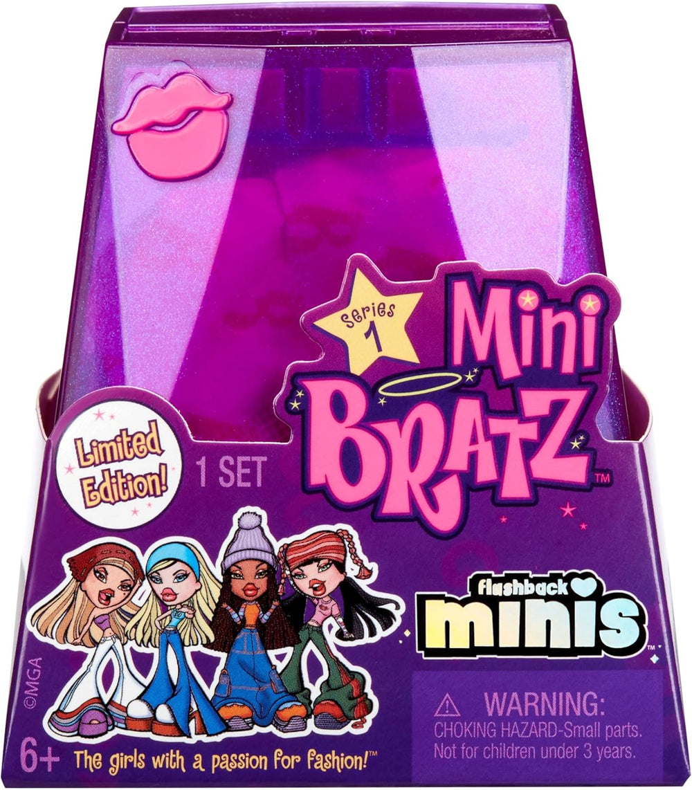 Poupées Bratz Miniverse MGA's Y2K Nostalgia Flashback Minis en édition limitée – PACK SURPRISE – 2 mini poupées Bratz et vitrine – Excellent cadeau pour les enfants et les collectionneurs de 6 ans et plus