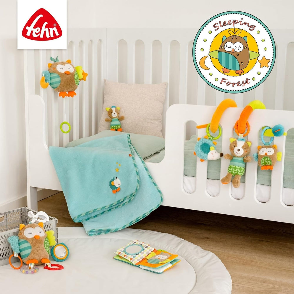 Fehn Activity Spiral Sleeping Forest - jouet pour poussette à toucher et à tenir - jouet pour bébé pour lit, parc, landau et siège auto - jouet d'activité motrice pour bébés et jeunes enfants à partir de 0 mois Baby Toys Naty Shop