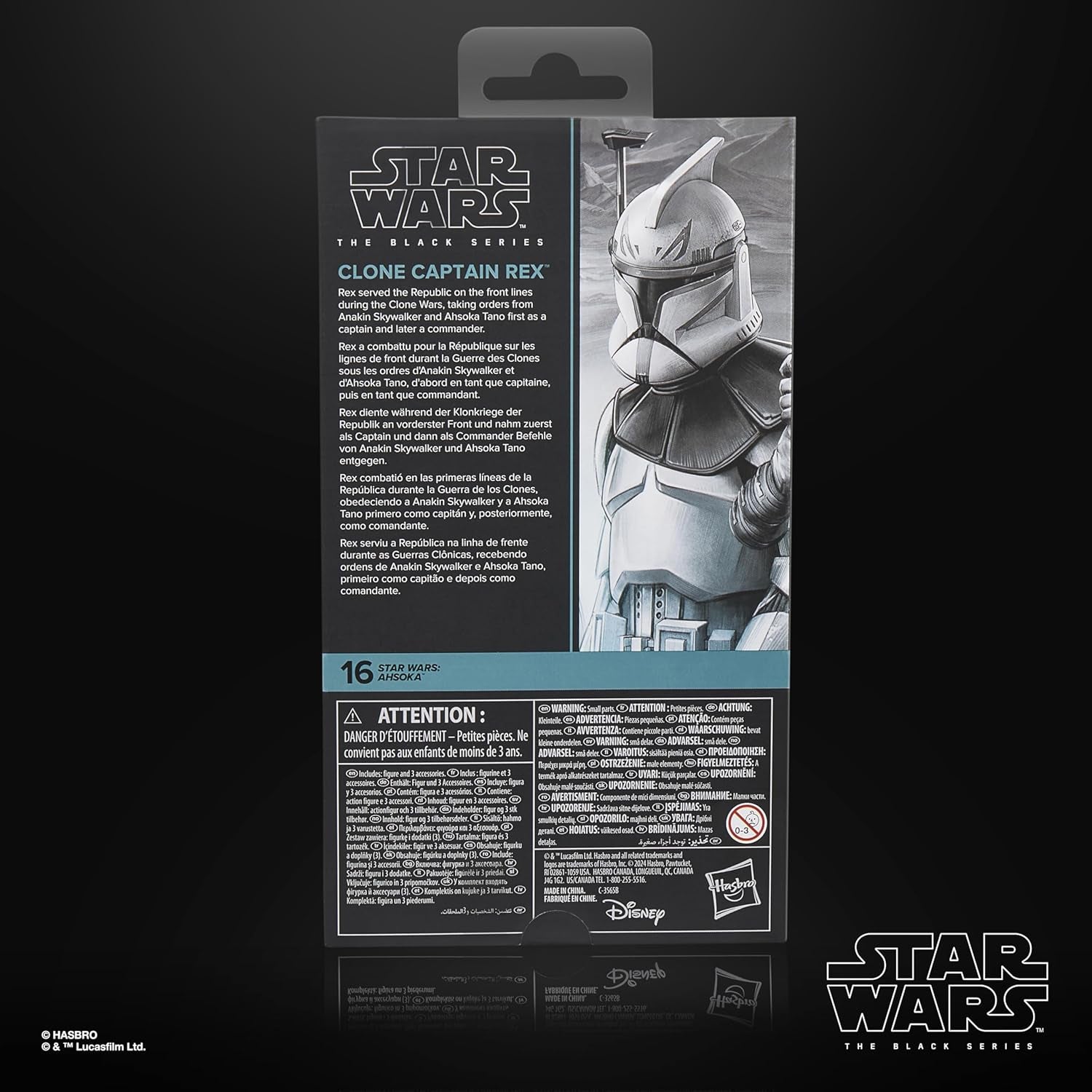 Star Wars Black Series Clone Captain Rex, Star Wars : Ahsoka Premium Action Figure à Collectionner (15 cm) Figurines Naty Shop