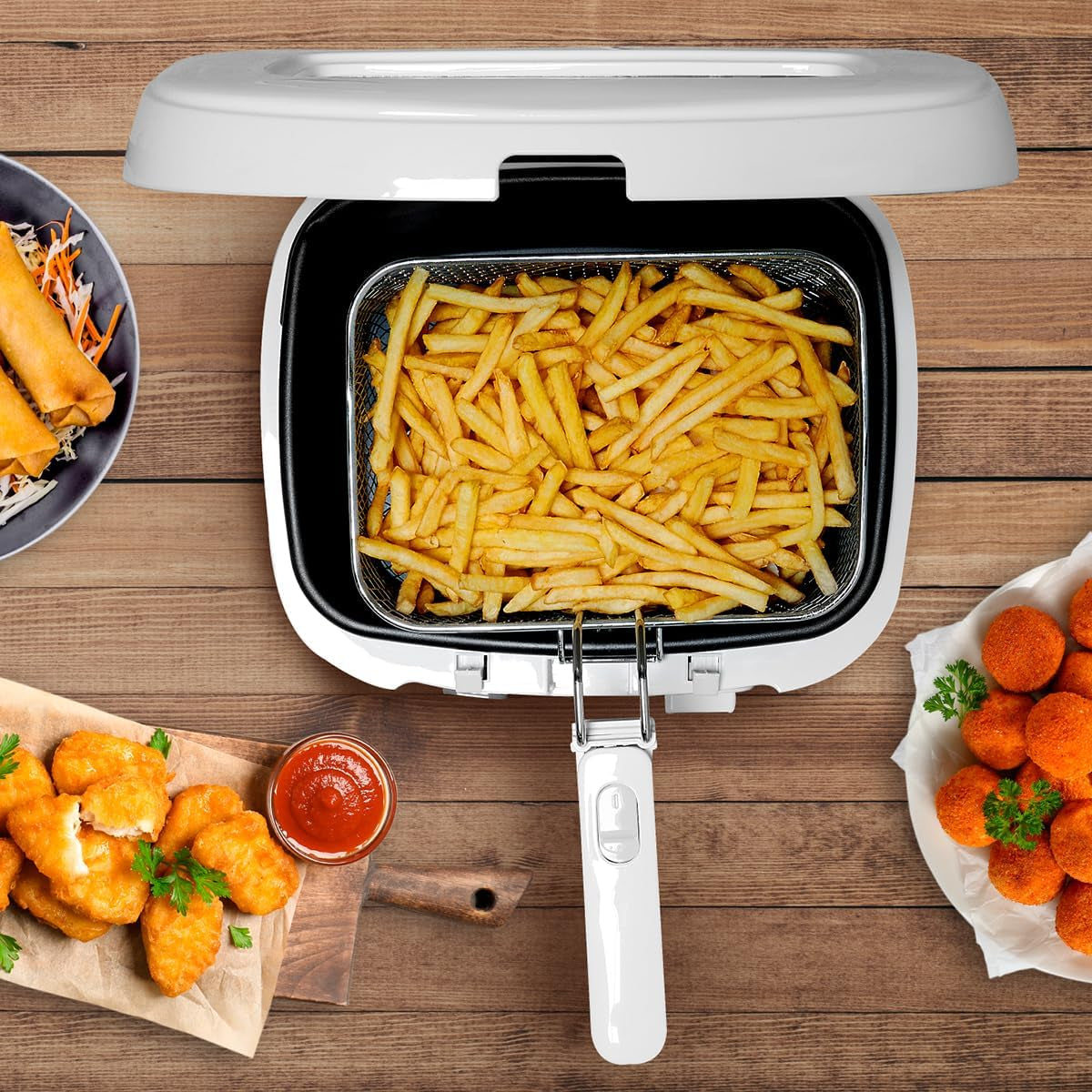 Friteuse Alpina 2,5L DF-165, 1800W - Température réglable jusqu'à 190°C Électroménager Naty Shop