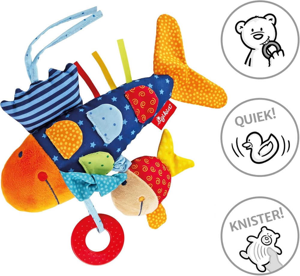 SIGIKID 40104 Poisson actif Baby Activity PlayQ Jouet pour enfants filles et garçons recommandé à partir de 3 mois multicolore Baby Toys Naty Shop