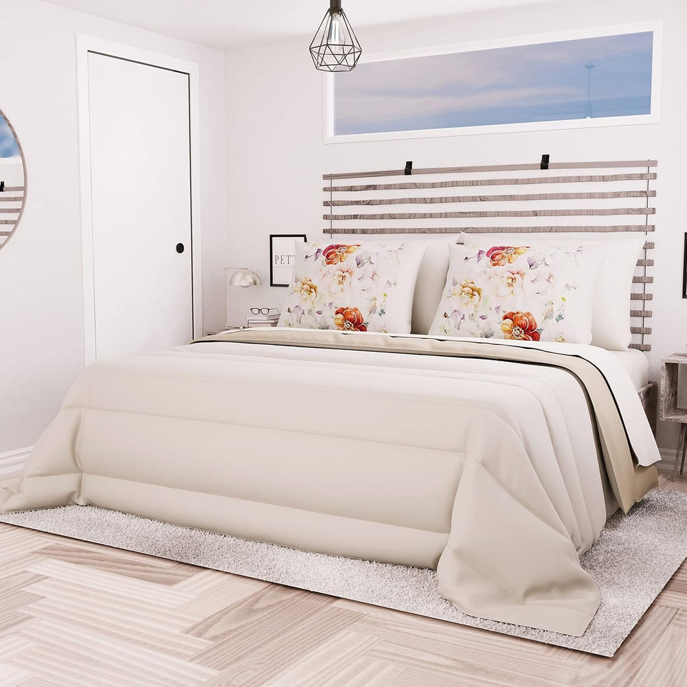 PETTI Artigiani Italiani - Couverture d'hiver pour lit double, maxi, monochrome, double face, blanc, gris, 100% Made in Italy