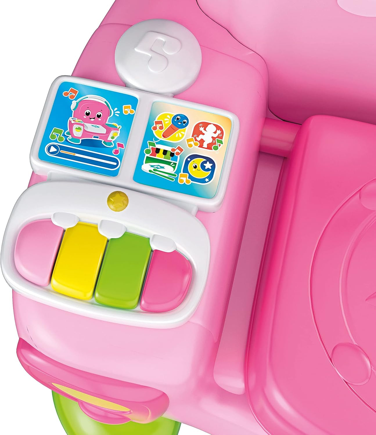 Clementoni 17755 Fauteuil chantant avec son et danse roses - fauteuil interactif et multifonctionnel pour enfants en italien, jouet 1 an - Made in Italy, multicolore Jouets Bebe Naty Shop