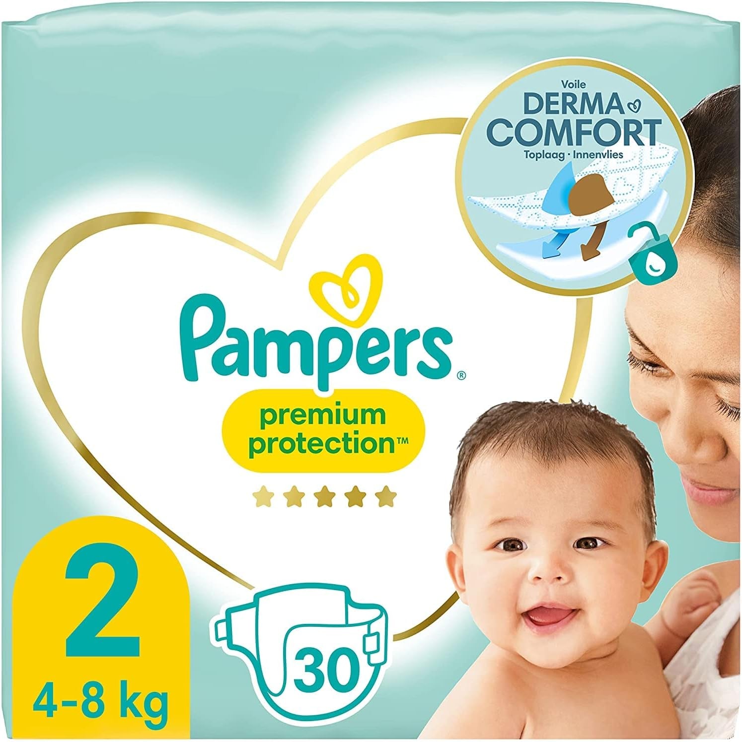 Pampers (ancienne version), culottes, taille 4, 9 kg-15 kg, paquet de trois (1 x 88 couches)