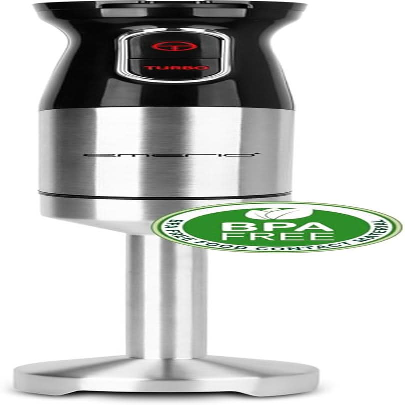 Emerio HB-111446 Batteur sur socle, TESTSIEGER Price/Leistung, Gummierter Rutschfester Griff, Edelstahl, Bpa-Frei, Schwarz, 250W Kitchen Naty Shop 1000W