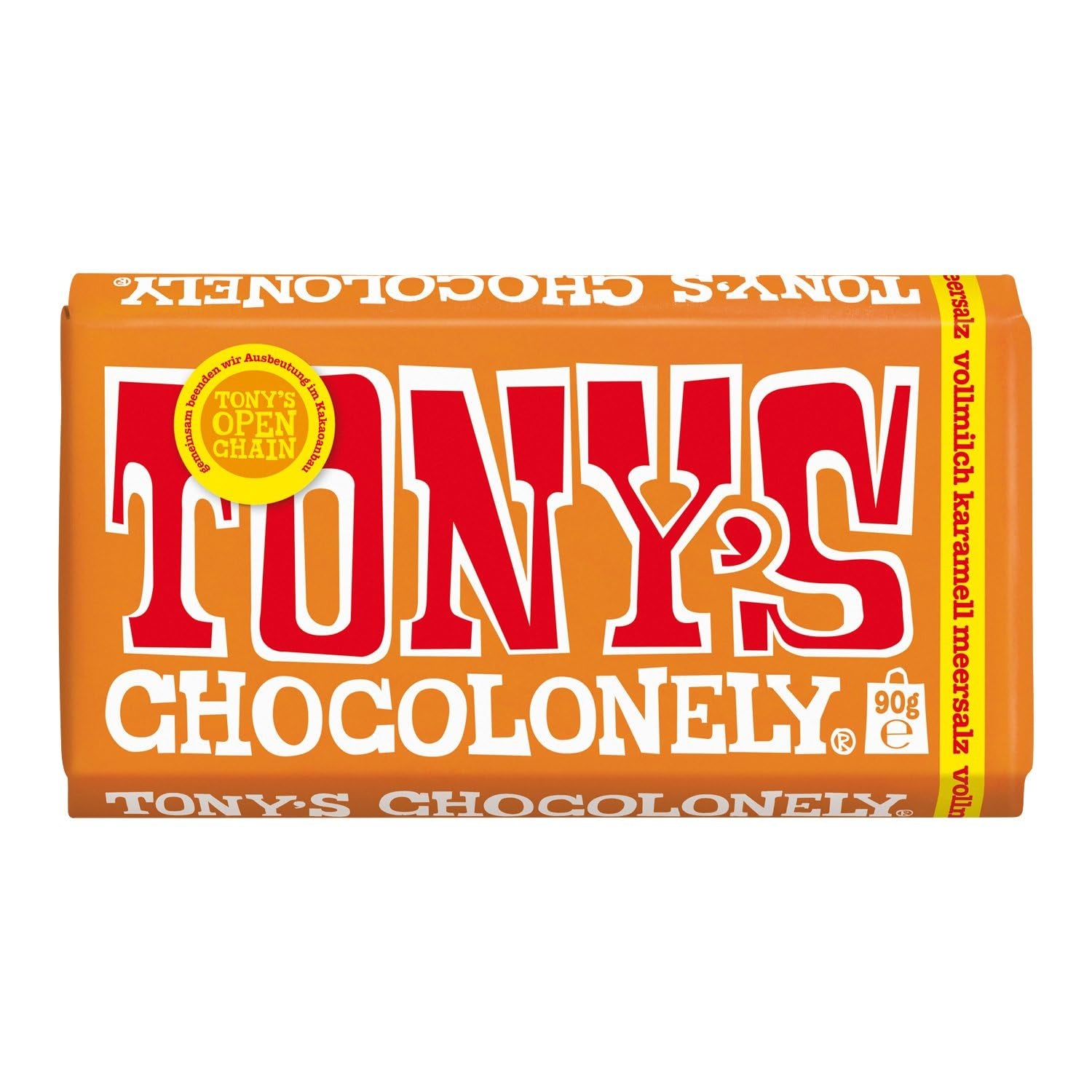 Tony's Chocolonely - Chocolat noir aux amandes et sel marin 90g