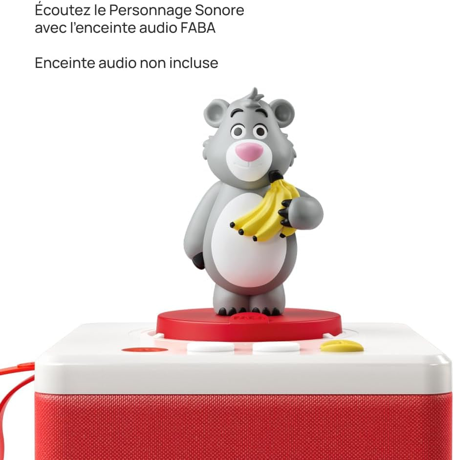 Figura cu sunet, Cartea Junglei și o altă poveste... - Versiune franceză - Copii 4-6+ - Basme și povești sonore - Jucării, conținut educațional Jucarii Bebe Naty Shop