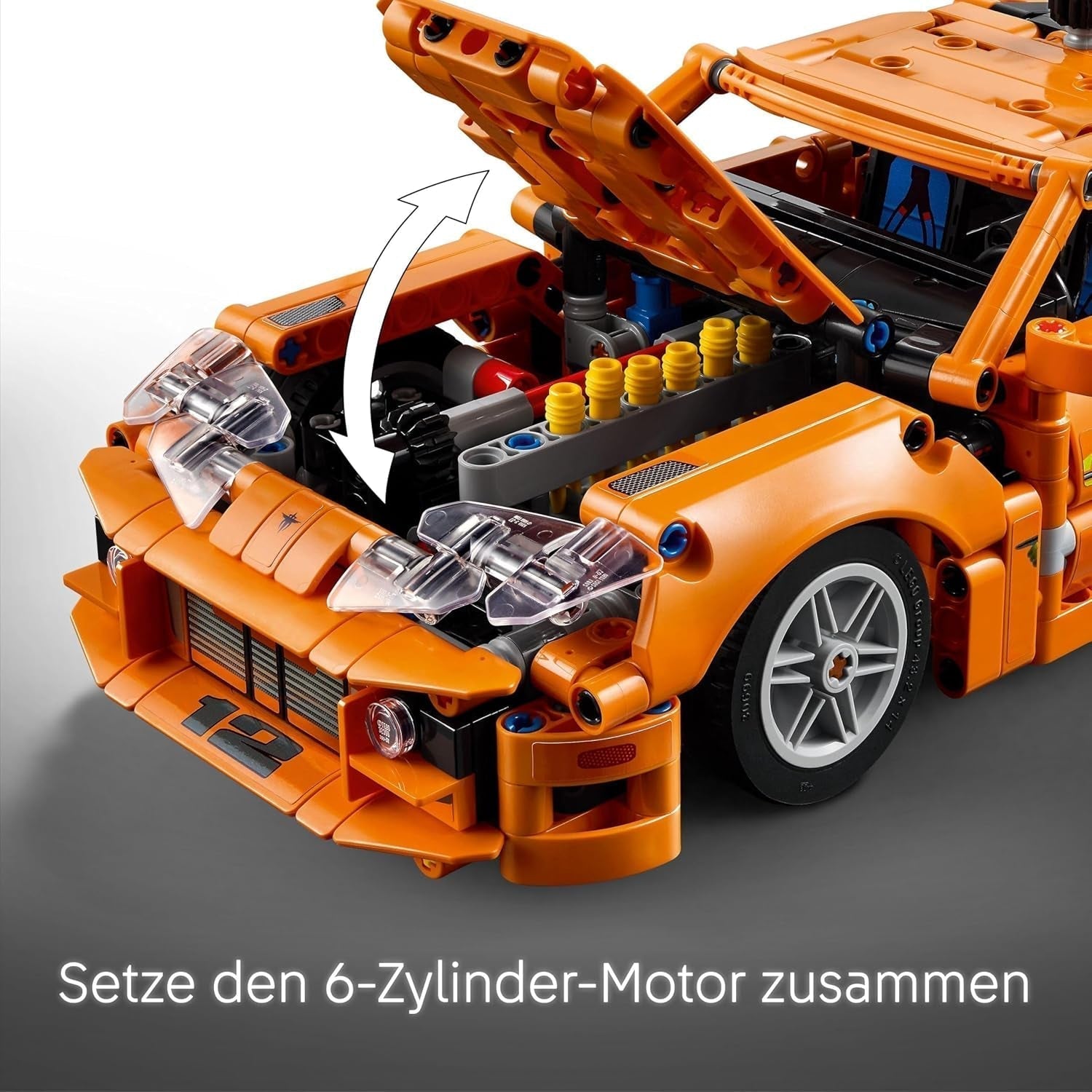 LEGO Technic Fast and Furious Toyota Supra MK4 - Mașină de jucărie - Cu motor cu 6 cilindri și uși care se deschid - Set de modele pentru băieți și fete de peste 9 ani - Idee de cadou pentru ziua de naștere 42204 Seturi de constructie Besuche den LEGO-Store