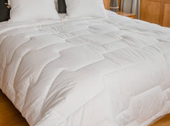 Couette 140 X 200 Cm | Coton biologique et laine mérinos | Chaud Lavable en machine à 30 °C Couettes et couettes Naty Shop