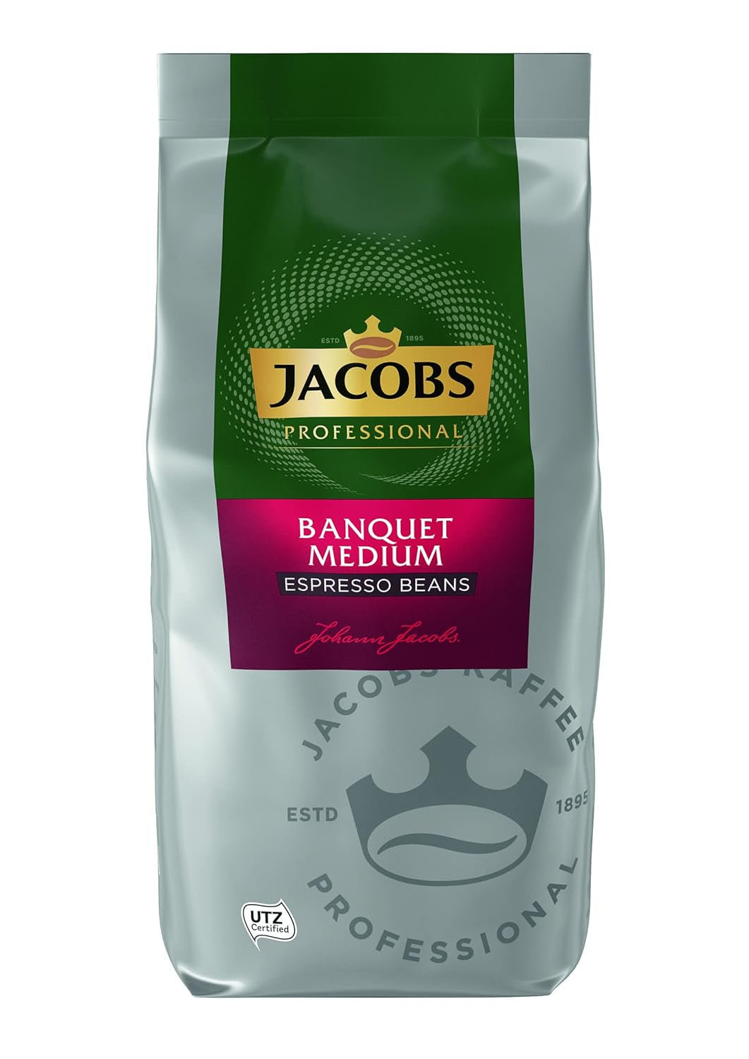 Jacobs Professional Le Grand Café Crème, grains de café entiers 1 kg, Doux, Intensité 2/5 Café Naty Shop 1 Kg Banquet Medium Espresso