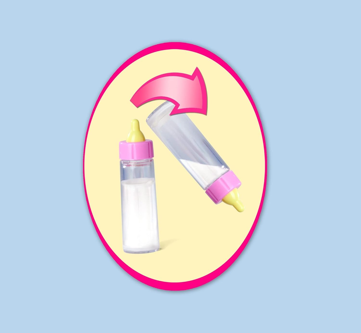 Simba 105010964 - Poupée douce Laura Hungry avec tétine, cuillère magique, biberon et assiette qui disparaissent, 38 cm, poupée pour enfants à partir de 2 ans