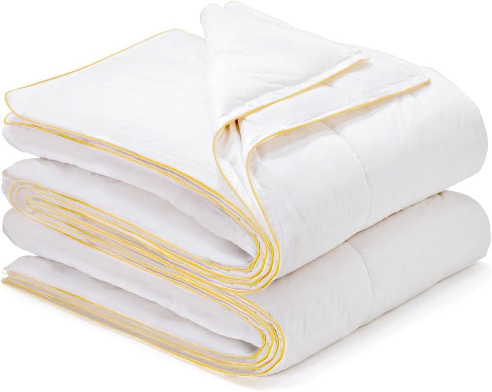 Sancarlos - Vivaldi, couette 4 saisons en duvet d'oie, 180 + 120 G/M², 220 X 220 Cm, blanc (blanc) Couettes et couettes Naty Shop Titre par défaut