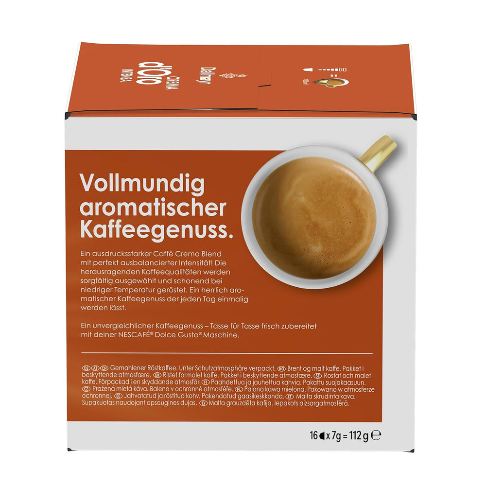 NESCAFÉ DOLCE GUSTO DALLMAYR Crema d'Oro Intensa Kaffeekapseln 3er Pack (3 x 16 Kapseln)