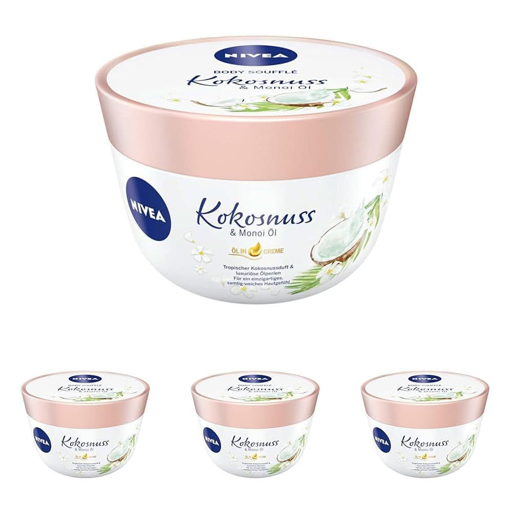 NIVEA Body Soufflé Huile de Coco & Monoï, 200 ml Cosmétiques et Beauté Naty Shop