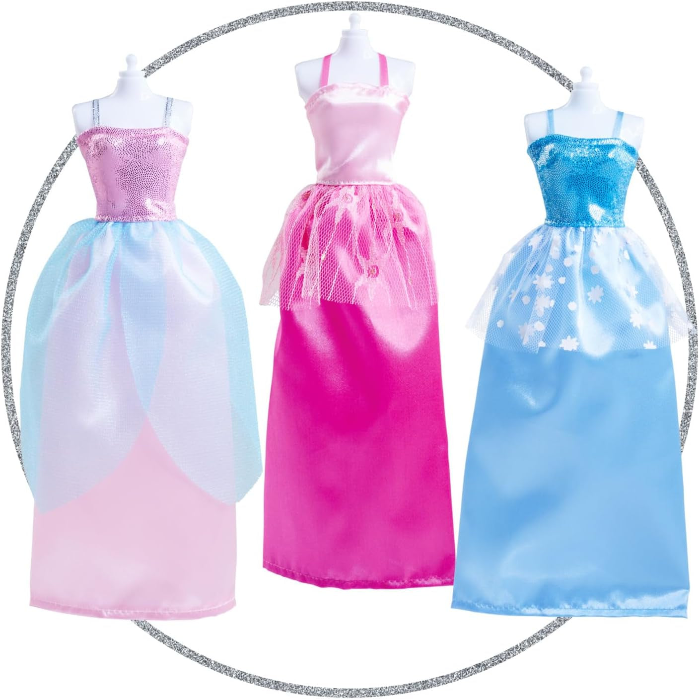 Simba Steffi Love Princess Fashion – Prinzessinnenpuppe mit 7 Kleidern & 16 Zubehörteilen, Modepuppe mit Schloss-Style zum Umkleiden & Stylen, 29 cm groß, ab 3 Jahren