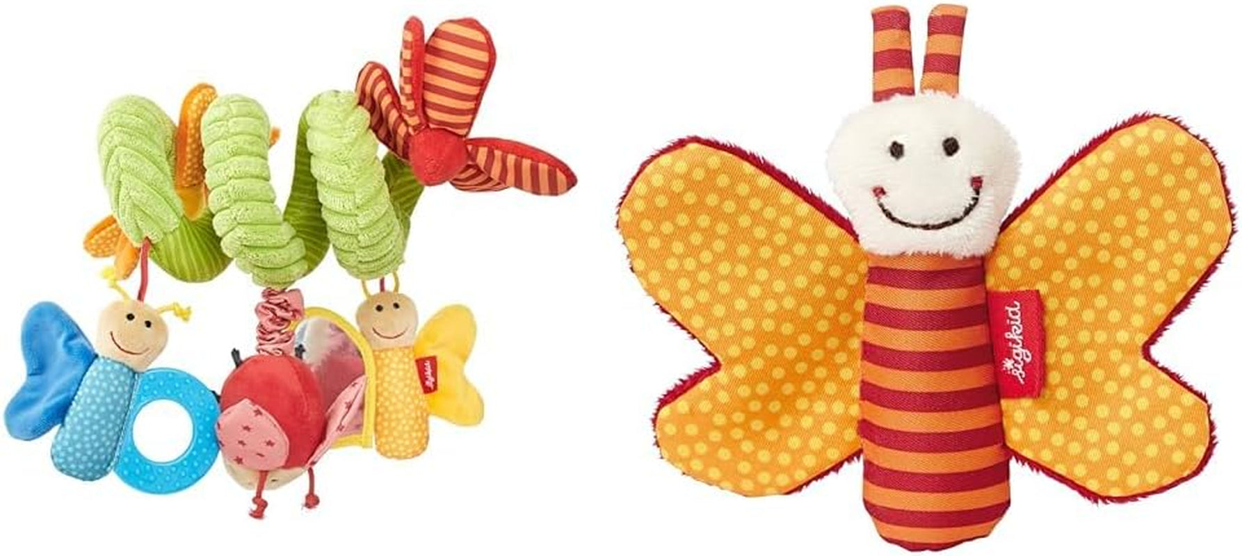 SIGIKID 42249 Papillon spirale actif Baby Activity On Tour jouet pour bébé recommandé pour filles dès la naissance Multicolor Toys Bebe Naty Shop Pack avec jouet pour bébé 41181 Multicolor