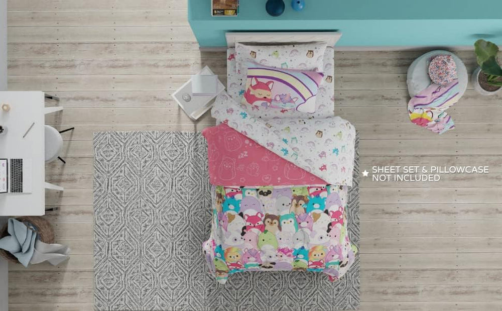 Linge de lit Franco Squishmallows, microfibre douce, pour lit double Couettes et couettes Naty Shop