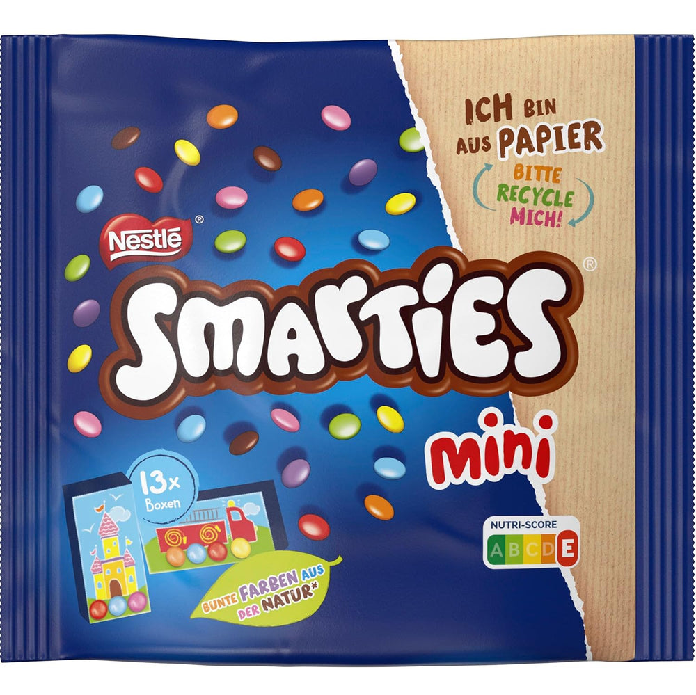 Nestlé SMARTIES Mini, petites lentilles au chocolat au lait, emballées individuellement, paquet de 16 (16 x 187 g)