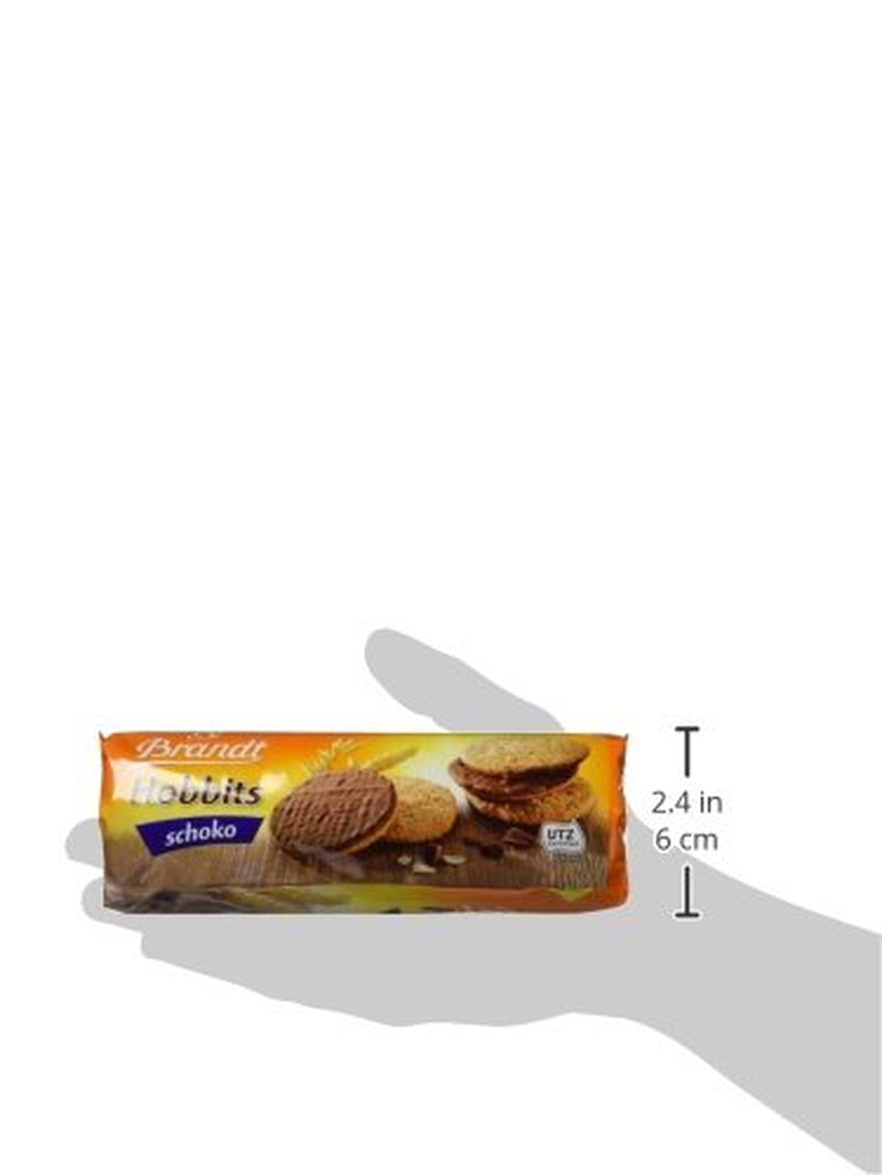 Brandt Hobbits Chocolate - Paquet de 18 - Boîte de rangement - Biscuits au chocolat mi-fin à l'avoine complète et à haute teneur en fibres (18 x 265 g)
