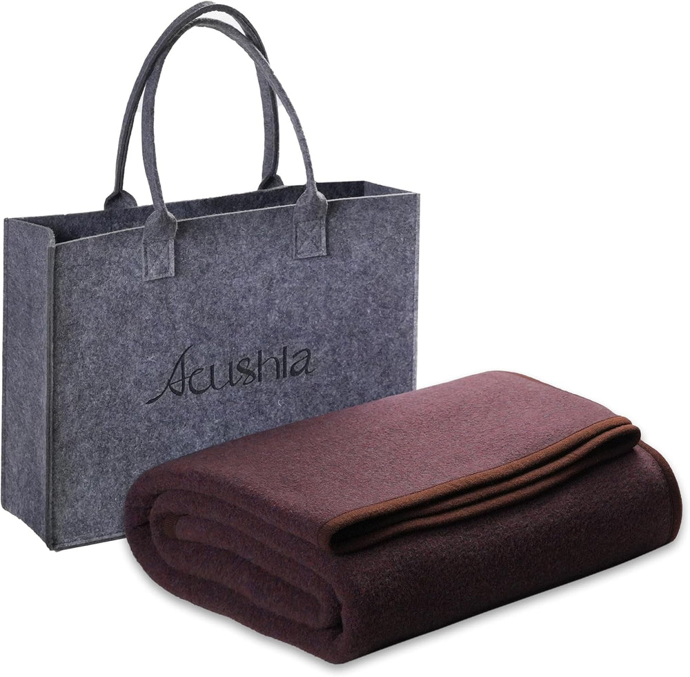 ACUSHLA 200,7 x 160 cm, 1,7 kg, couverture, couverture en laine, couverture de voyage chaude, couverture tricotée, décorative, couvertures pour canapé, chaise, canapé, lit, salon, camping, convient à toutes les saisons Ww203 Lits et couvertures Beuche den ACUSHLA-Store Marron 79" X 59"