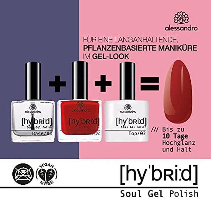 Vernis à ongles hybride Alessandro Red Paradise - Paradise Red - Des ongles parfaits en seulement 3 étapes, sans LED - Dure jusqu'à 10 jours !