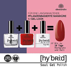Oja hibridă Alessandro Elegant Ruby – Roșu-Roz închis – Unghii perfecte în doar 3 pași, fără LED – Rezistă până la 10 zile!