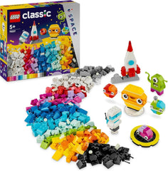 LEGO Classic Creative Space Planets Modèle de construction du système solaire pour enfants Jouet spatial Fusée Vaisseau spatial Planètes et extraterrestres Cadeau pour garçons et filles de 5 ans 11037 Jeux de construction Besuche den LEGO-Store Single