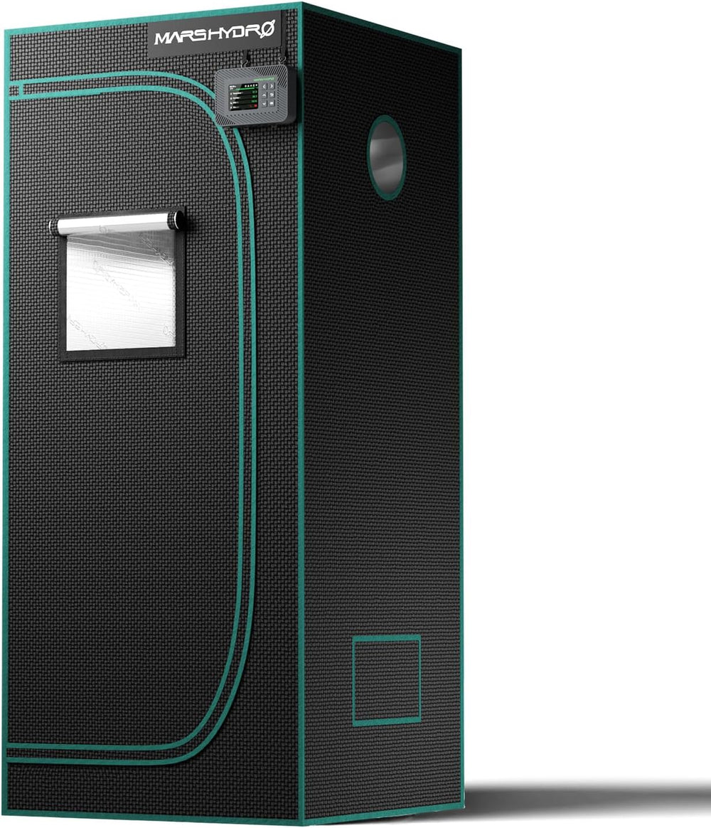 MARS HYDRO Tente de culture 60 x 60 x 140 cm, tente de culture intérieure, tentes de culture en Mylar réfléchissant pour culture hydroponique, plateau inférieur amovible pour espace de culture des plantes