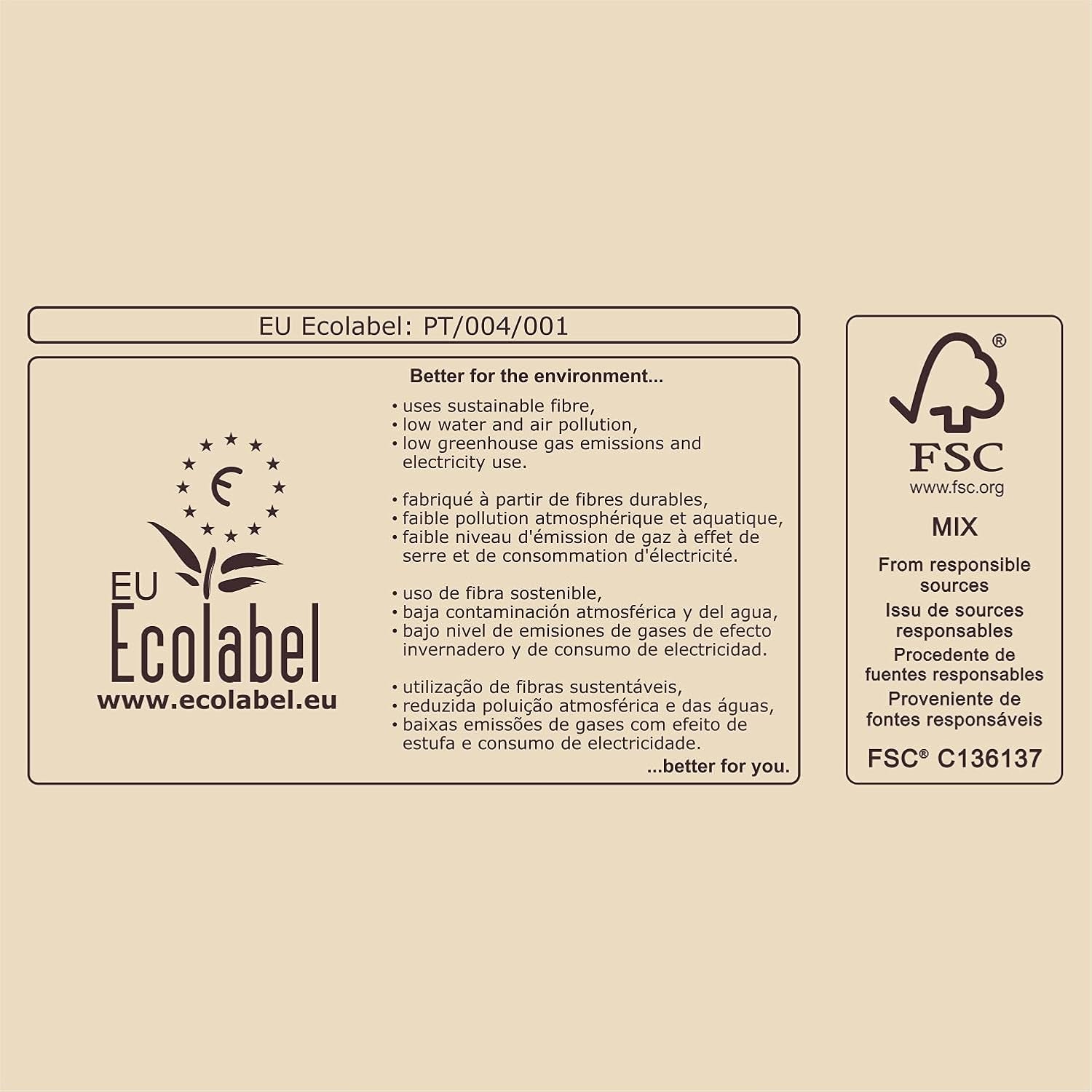 Papier toilette Renova Love & Action, Beiger Paquet 9 X 12 Rollos-: 108