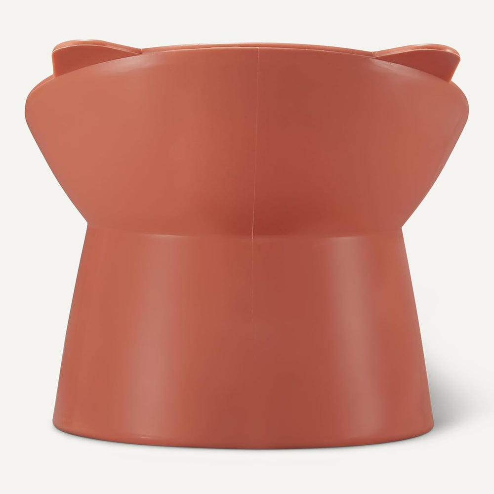 Amazon Basics Futternäpfe für Katzen, Katzenohrform, 2er-Pack, 13,2 × 13,2 × 11,4 cm, orange et bleu