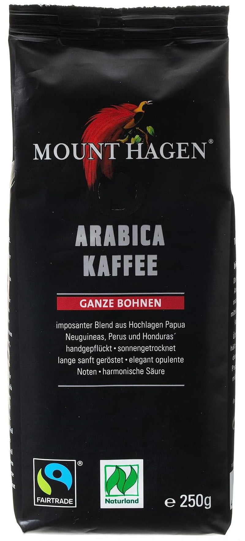 Bio FT Naturland Röstkaffee Arabica, 250g Ganze Bohne