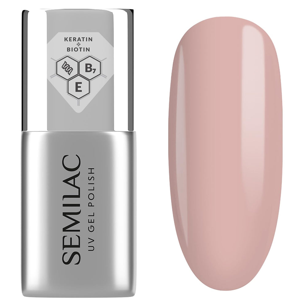 Base de vernis à ongles UV Semilac Pure & Clean 7 ml – Base hybride auto-nivelante pour ongles sensibles
